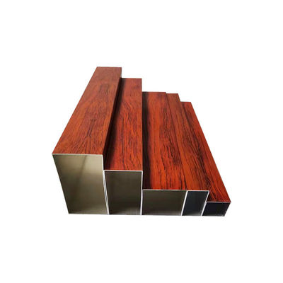 6082 T6 Ασημένιο ανωδικοποιημένο 25 X 25 Cm Αλουμίνιο Έκτασης Κούφιος Τάκος Τετραγωνικού Τύπου