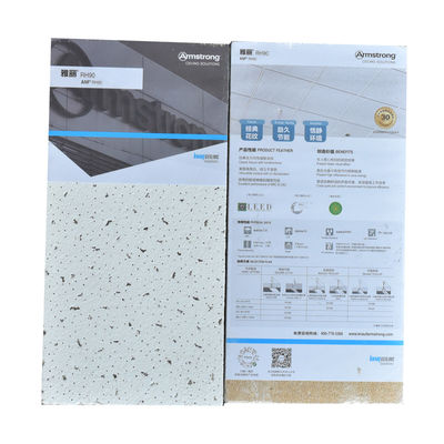 Επιφάνεια επίστρωσης με σκόνη 600x1200 Κεραμιδόπετρα από ακουστικές μεταλλικές ίνες για δωμάτια ξενοδοχείων