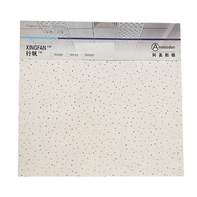 Πλακέτα οροφής από ορυκτό μαλλί 600x600mm 10mm πάχος Ακουστικά πλακάκια οροφής Grid