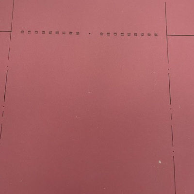 Ροζ 12 mm υδροστερό πλαστικό πλαστικό ξυλοπετρώο Γύψο χαρτί για σύγχρονη πλαστική οροφή